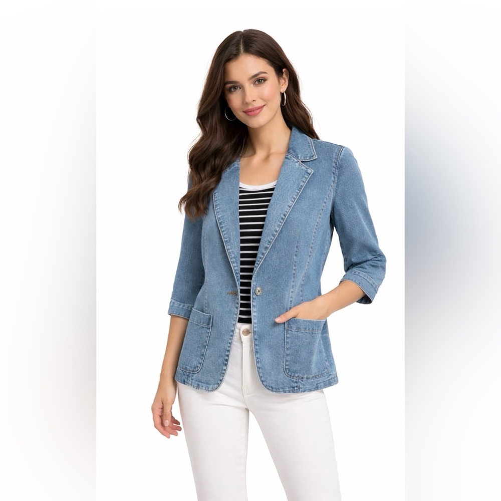 Classic Blue Denim Women's Jacket